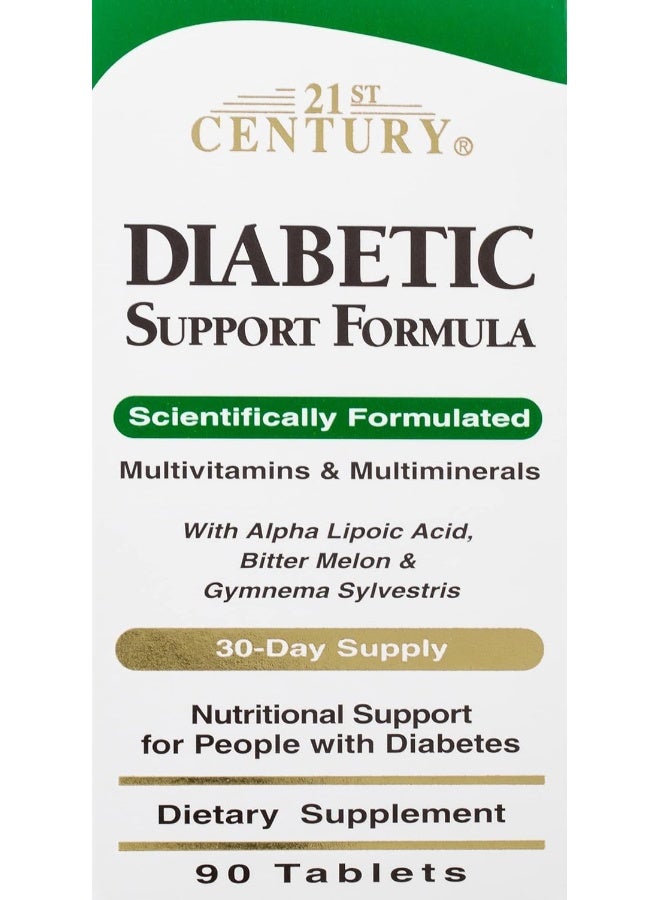 21st Century Diabetic Support Formula - 90 Tablets - Image 2